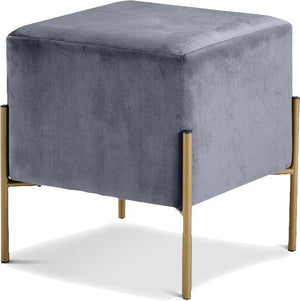 Meridian Furniture - Isla - Stool Ottoman - 5th Avenue Furniture