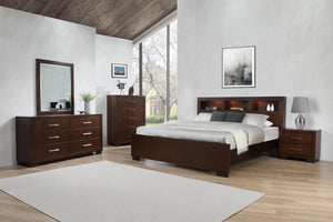 CoasterEssence - Jessica - Bed with Storage Headboard - 5th Avenue Furniture