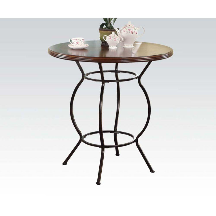 ACME - Tavio - Bar Table - Walnut & Dark Bronze - Metal - 5th Avenue Furniture