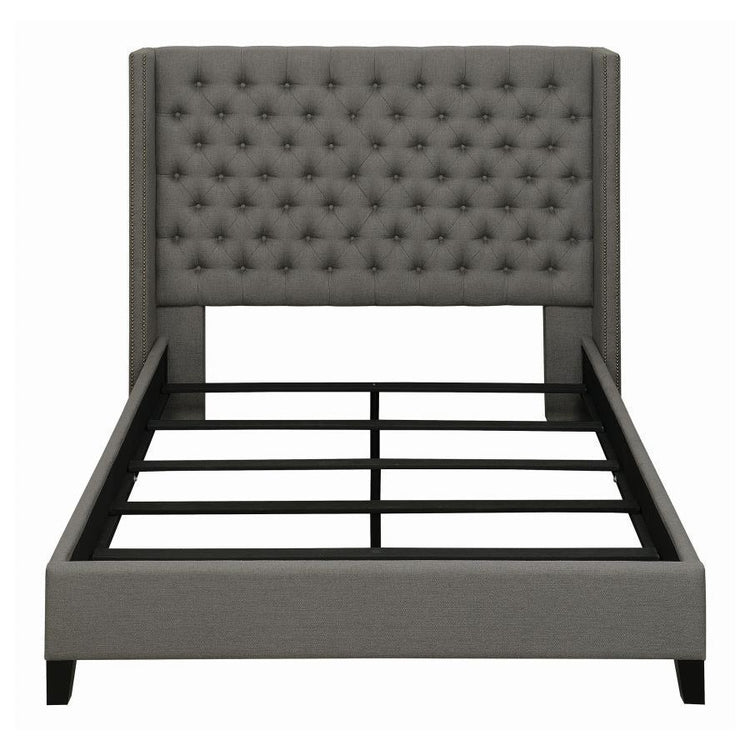 CoasterEssence - Bancroft - Demi-wing Upholstered Bed - 5th Avenue Furniture