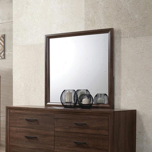 CoasterEveryday - Brandon - Framed Dresser Mirror - Medium WArm - Brown - 5th Avenue Furniture