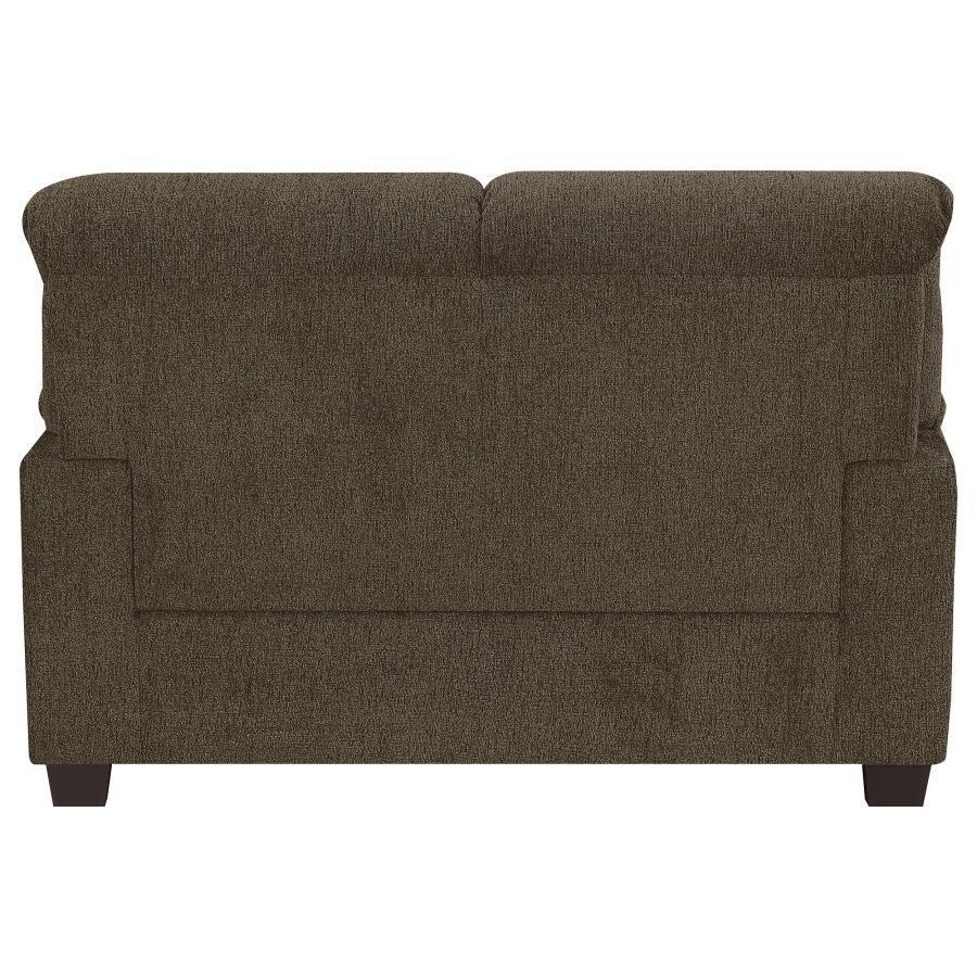 CoasterEveryday - Clemintine - Upholstered Loveseat with Nailhead Trim - 5th Avenue Furniture