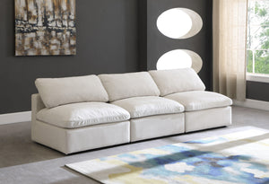 Meridian Furniture - Plush - Modular Armless 3 Seat Sofa - 5th Avenue Furniture