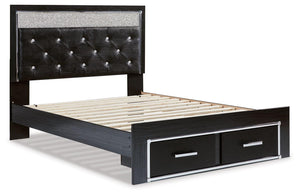 Signature Design by Ashley® - Kaydell - Upholstered Panel Storage Platform Bed - 5th Avenue Furniture