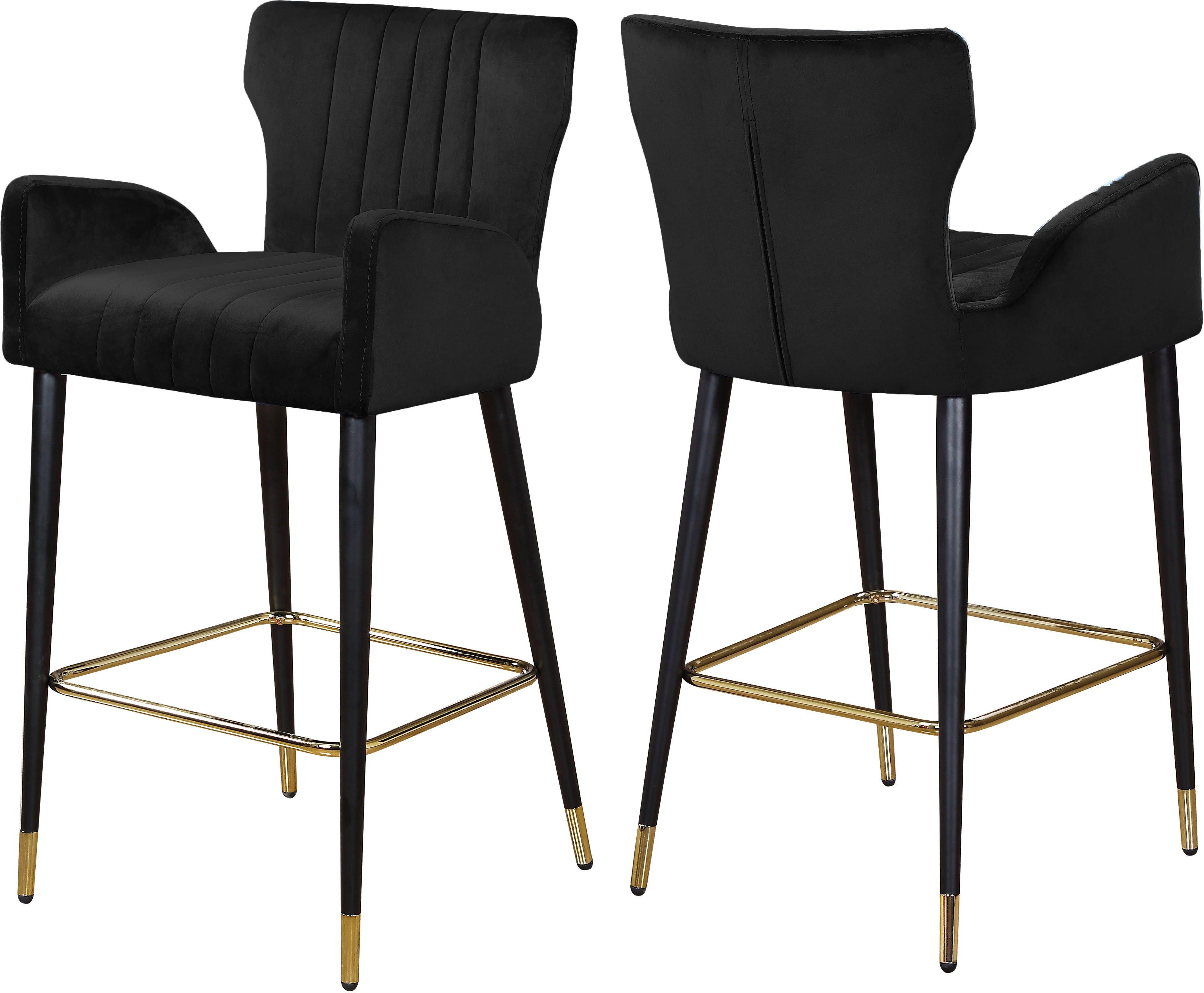 Meridian Furniture - Luxe - Stool (Set of 2) - 5th Avenue Furniture