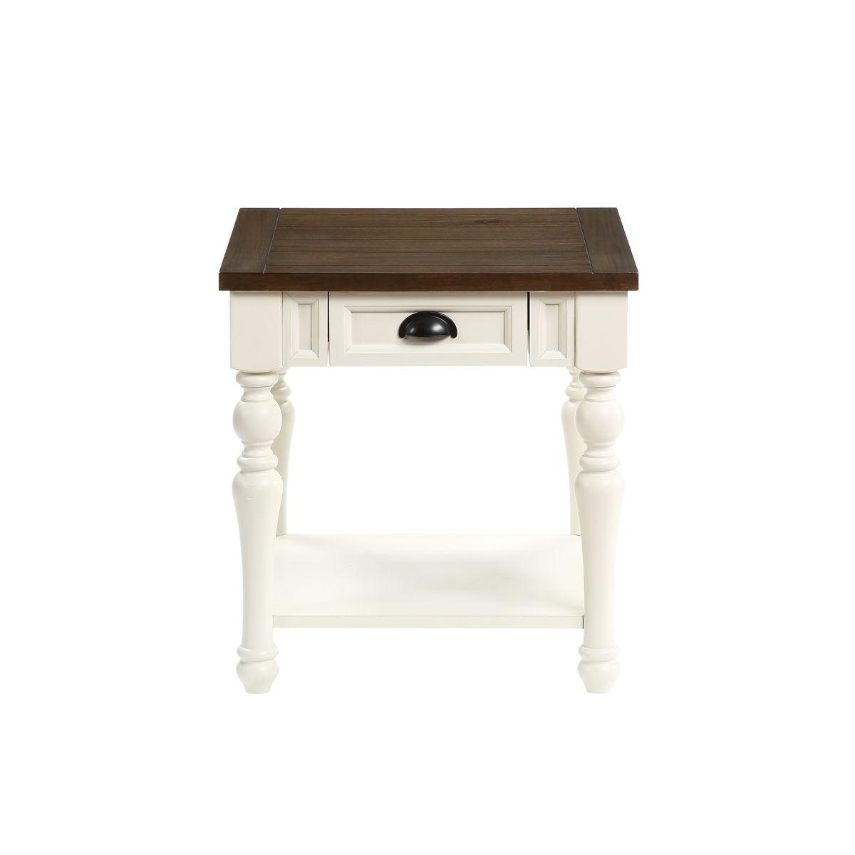 Steve Silver Furniture - Joanna - End Table - White - 5th Avenue Furniture