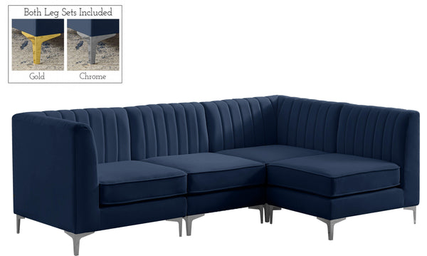 Meridian Furniture - Alina - 4 Pc. Sectional - 5th Avenue Furniture