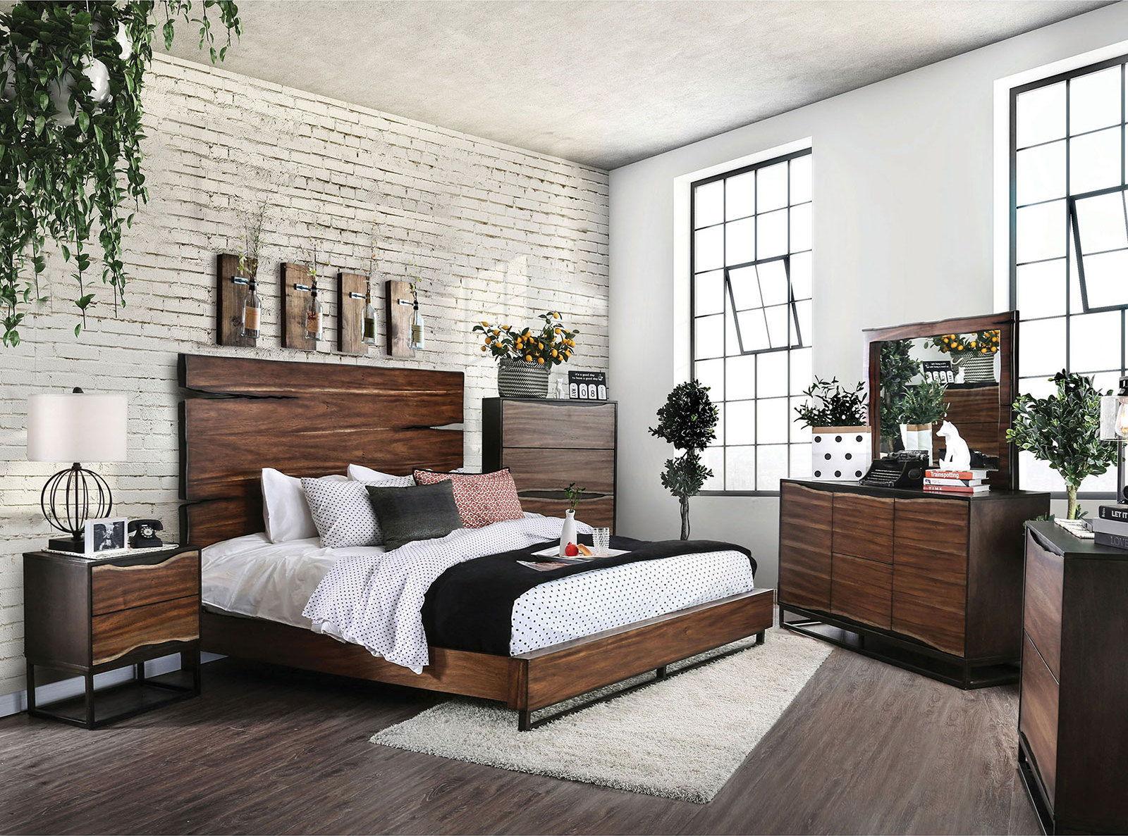 Furniture of America - Fulton - Mirror - Dark Oak / Dark Walnut - 5th Avenue Furniture