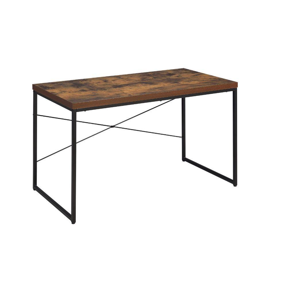 ACME - Bob - Desk - Weathered Oak & Black - 5th Avenue Furniture