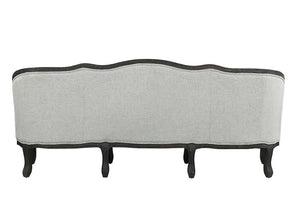 ACME - Samael - Sofa - Gray Linen & Dark Brown Finish - 5th Avenue Furniture