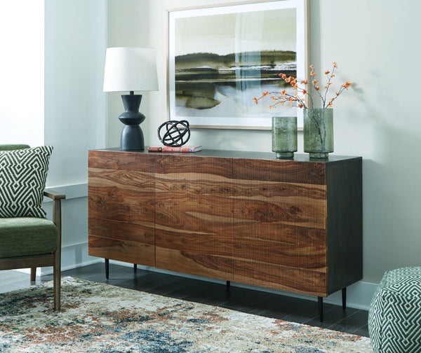 Signature Design by Ashley® - Darrey - Natural / Brown - Accent Cabinet - 5th Avenue Furniture