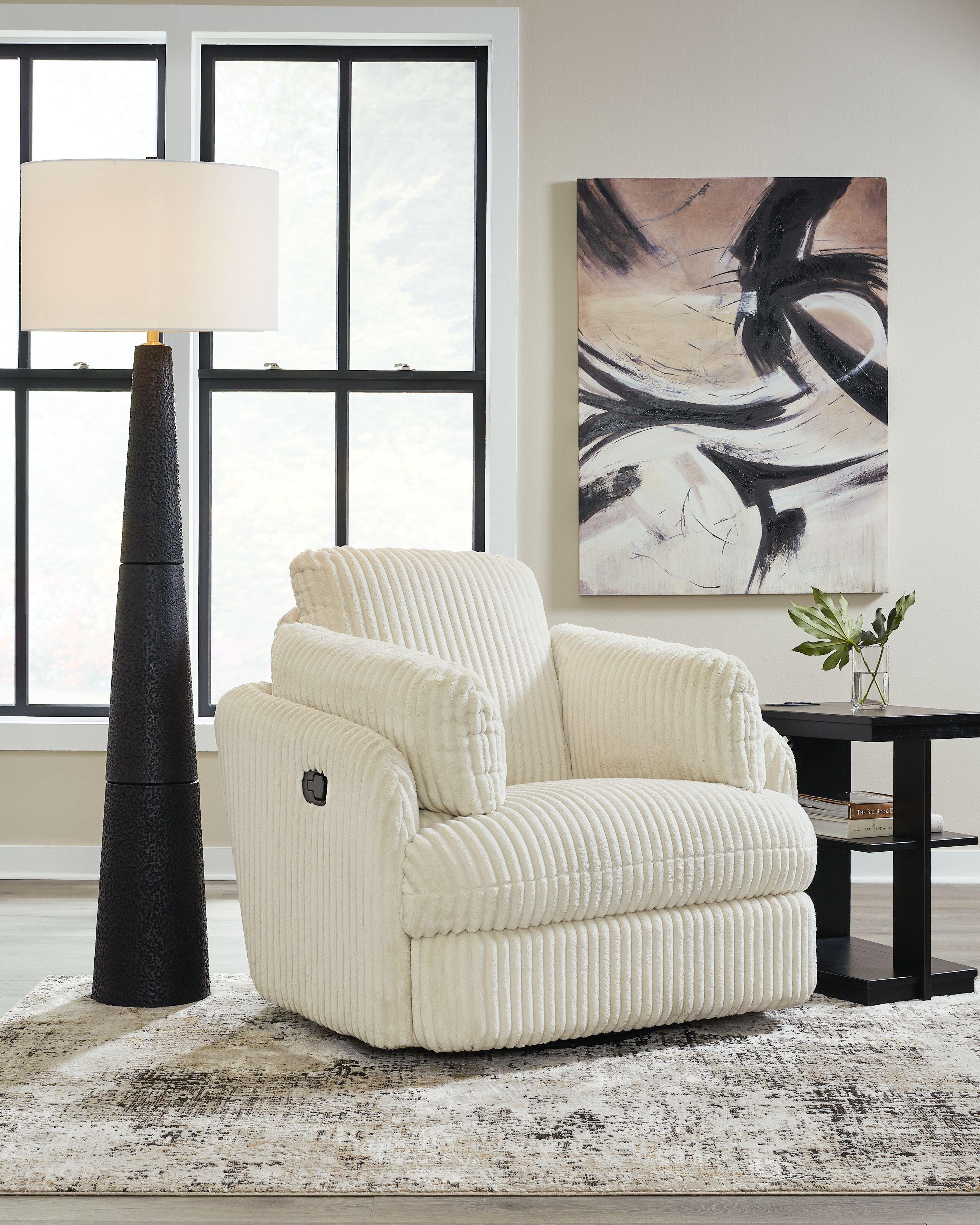 Signature Design by Ashley® - Tie-breaker - Swivel Glider Recliner - 5th Avenue Furniture