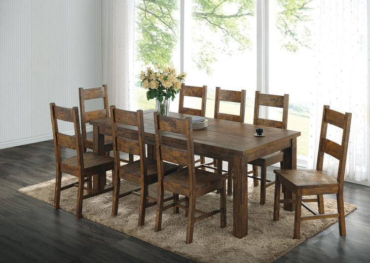 CoasterEveryday - Coleman - Rectangular Dining Table - Rustic Golden Brown - 5th Avenue Furniture