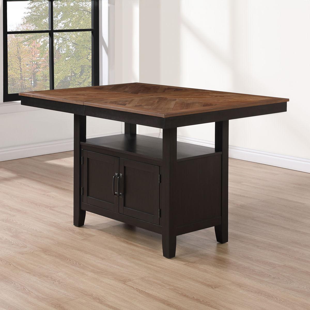 Steve Silver Furniture - Bermuda - Storage Counter Table - Black - 5th Avenue Furniture