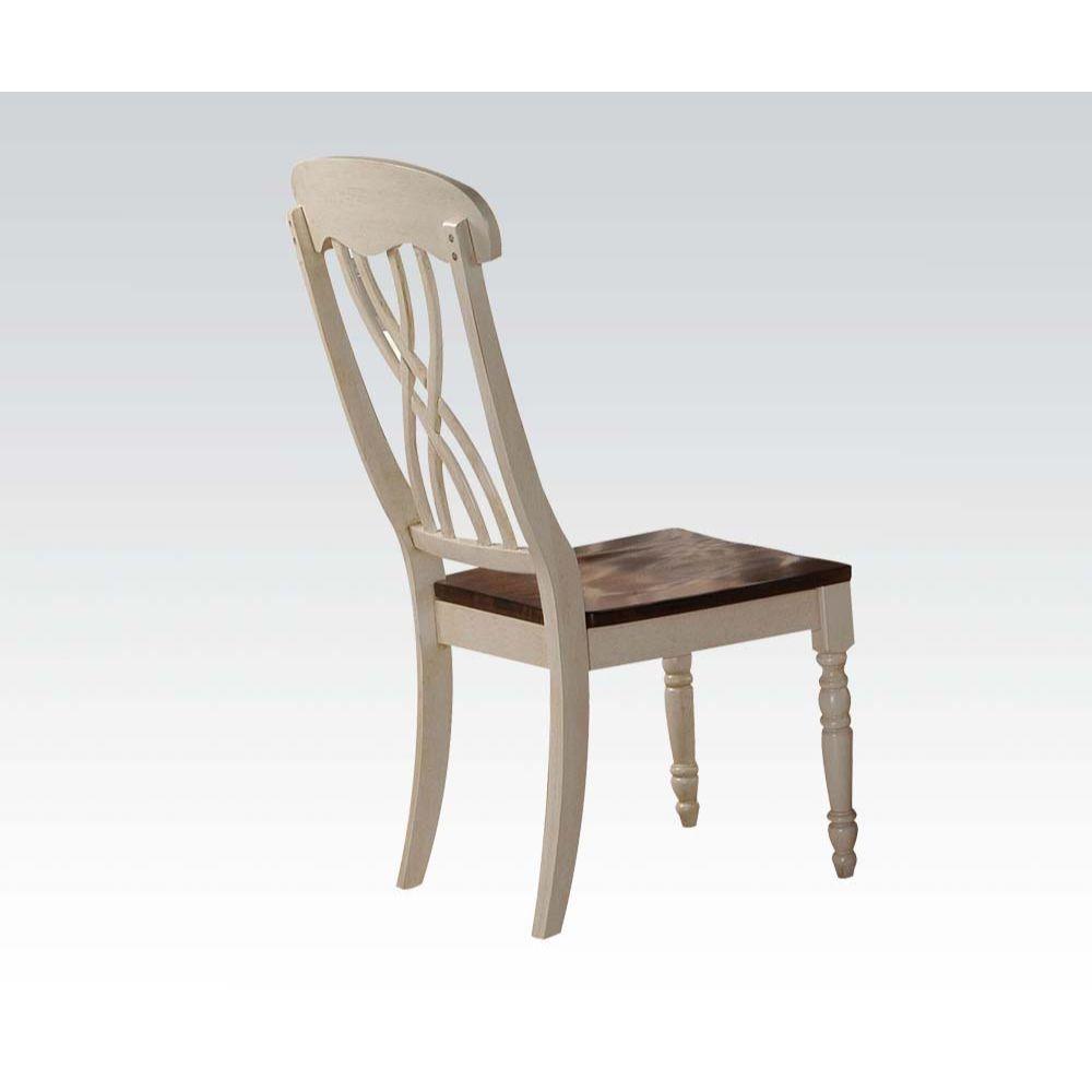 ACME - Dylan - Side Chair (Set of 2) - Buttermilk & Oak - 5th Avenue Furniture