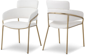Meridian Furniture - Yara - Dining Chair (Set of 2) - Cream - 5th Avenue Furniture