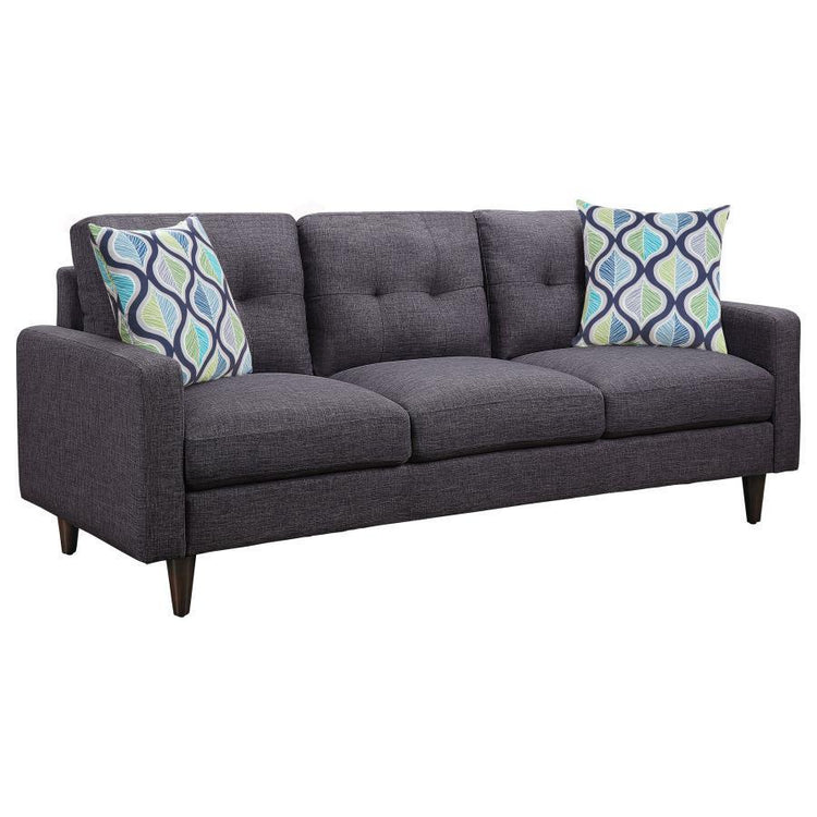 CoasterEveryday - Watsonville - Tufted Back Sofa - Gray - 5th Avenue Furniture