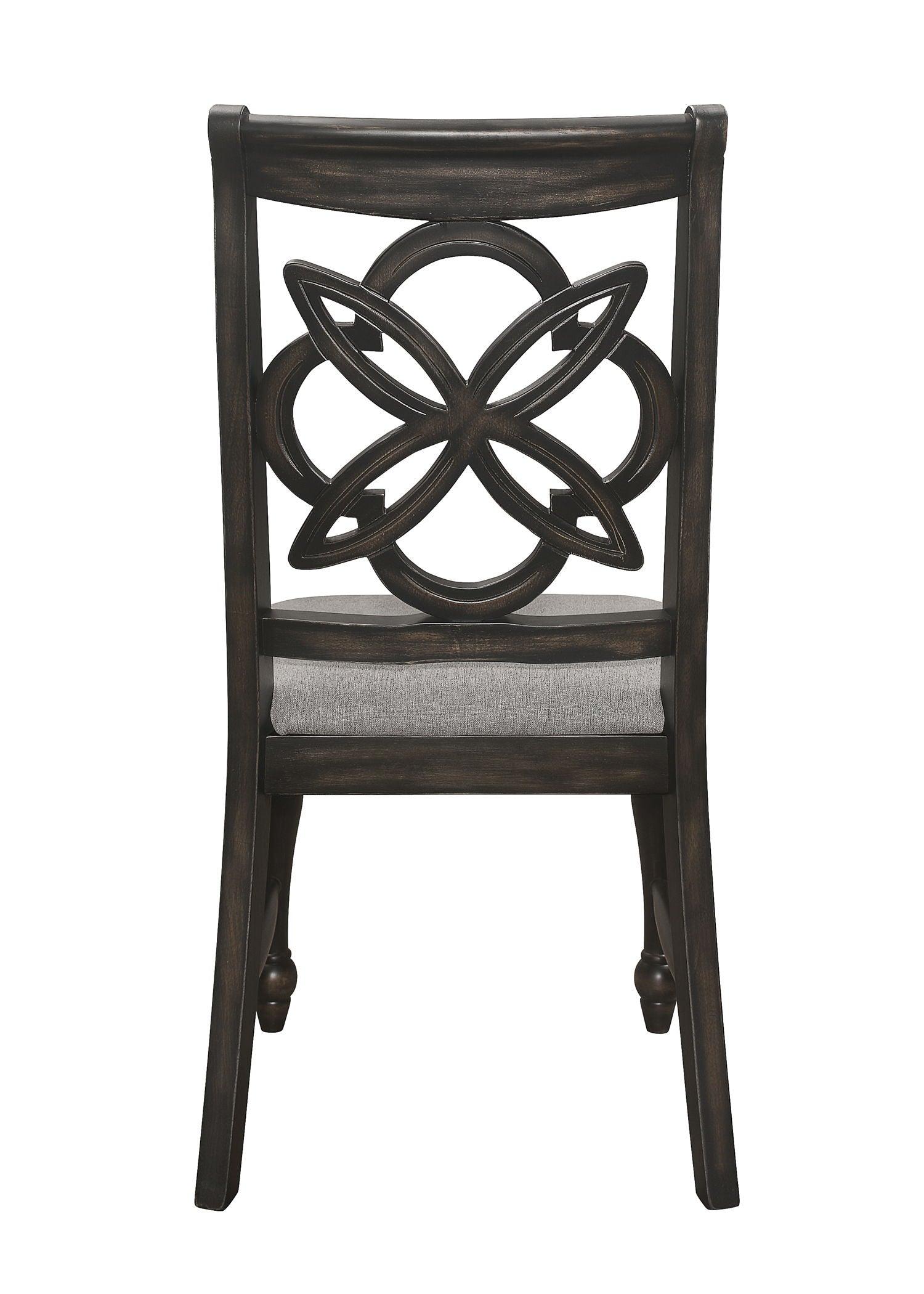 Crown Mark - Hilara - Side Chair (Set of 2) - Dark Brown - 5th Avenue Furniture