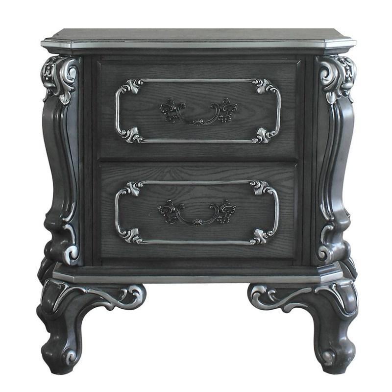 ACME - House - Delphine - Nightstand - Charcoal Finish - 5th Avenue Furniture