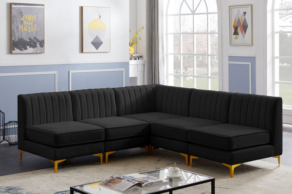 Meridian Furniture - Alina - 5 Pc. Sectional - 5th Avenue Furniture