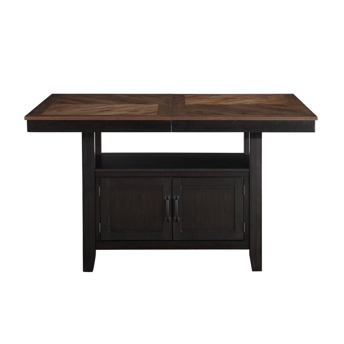 Steve Silver Furniture - Bermuda - Storage Counter Table - Black - 5th Avenue Furniture