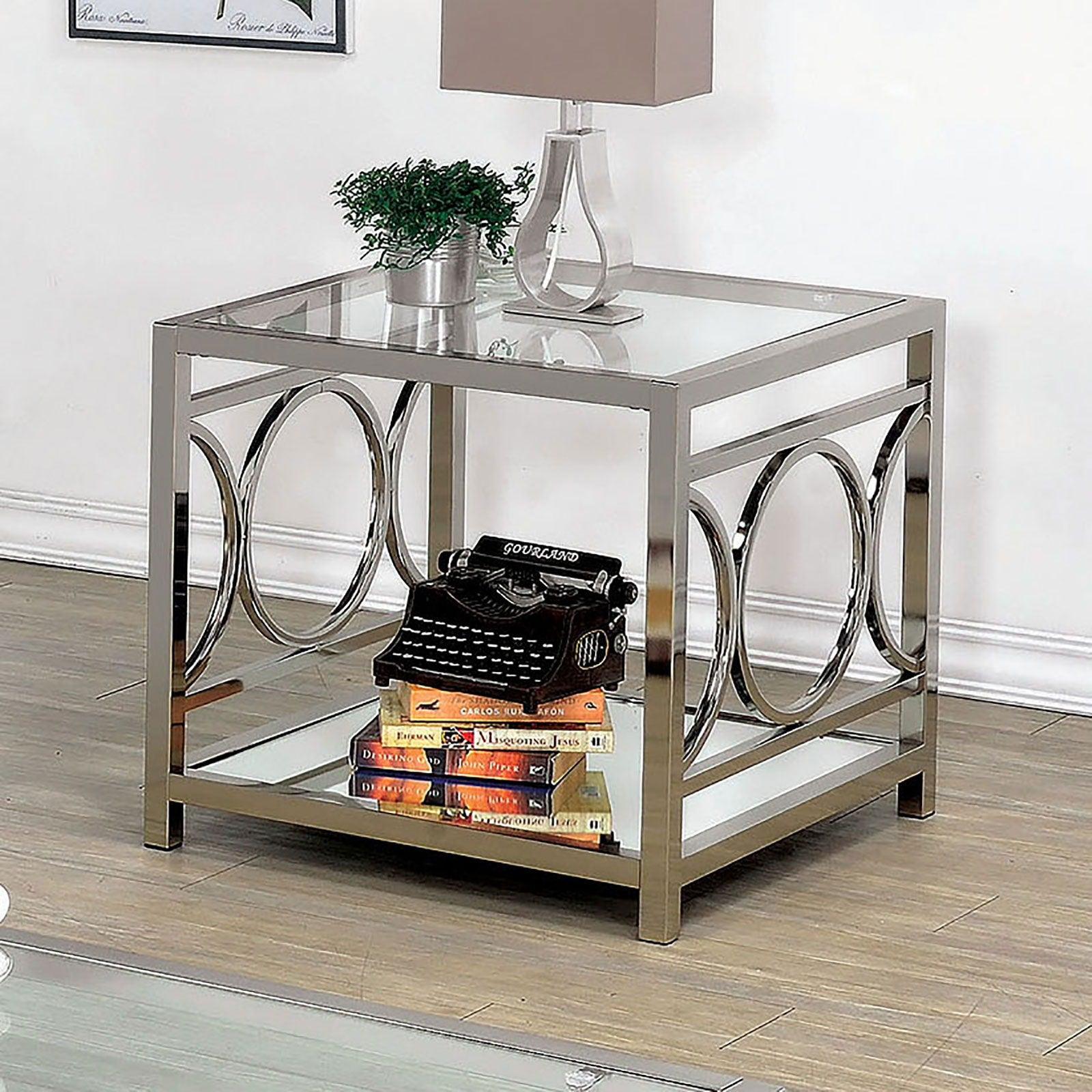 Furniture of America - Rylee - End Table - Pearl Silver - 5th Avenue Furniture
