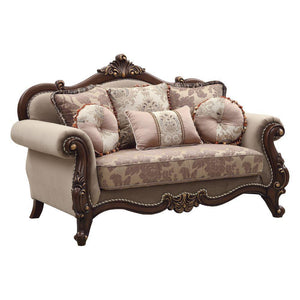 ACME - Mehadi - Loveseat - Velvet & Walnut - 5th Avenue Furniture