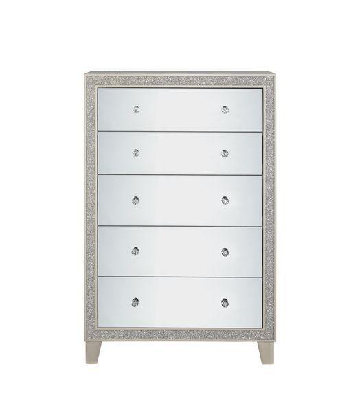 ACME - Sliverfluff - Chest - Mirrored & Champagne Finish - 5th Avenue Furniture