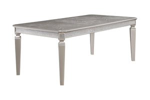 Crown Mark - Klina - Dining Table (1 X 18 Leaf) - Pearl Silver - 5th Avenue Furniture
