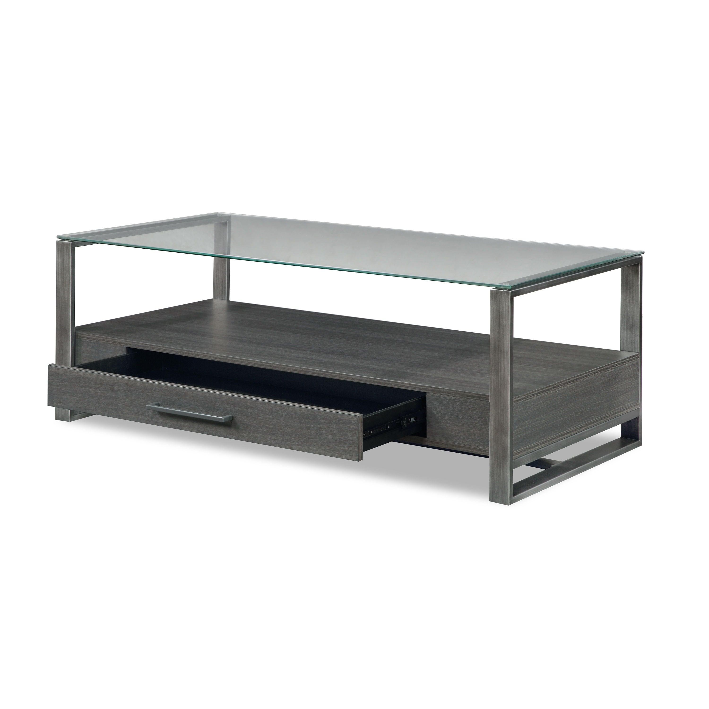 Crown Mark - Mardo - Coffee Table With Drawer - Gray - 5th Avenue Furniture