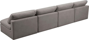 Meridian Furniture - Plush - Modular Armless 4 Seat Sofa - 5th Avenue Furniture