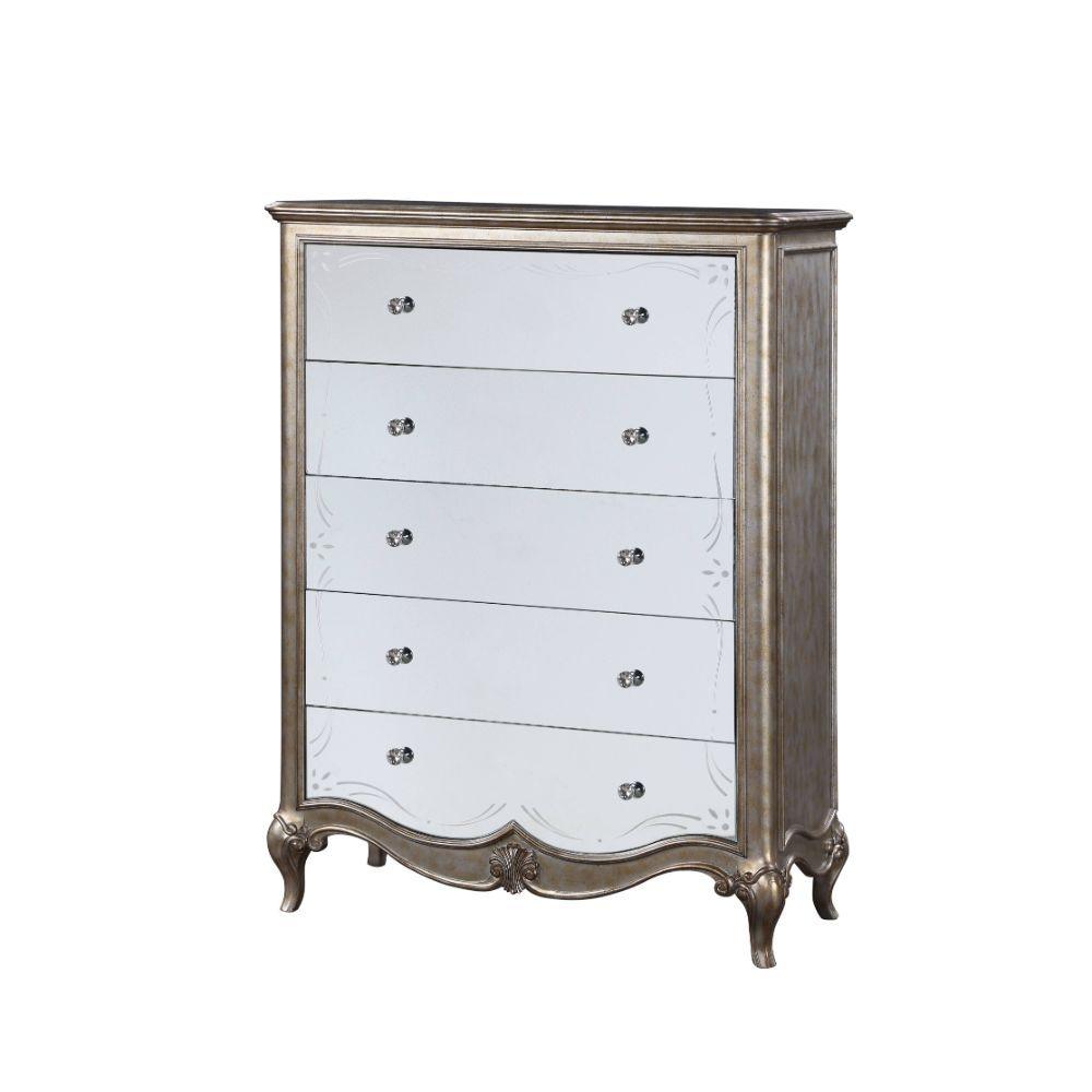 ACME - Esteban - Chest - Antique Champagne - 5th Avenue Furniture