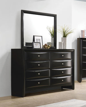 CoasterEssence - Briana - Rectangular 8-Drawer Dresser - Black - 5th Avenue Furniture