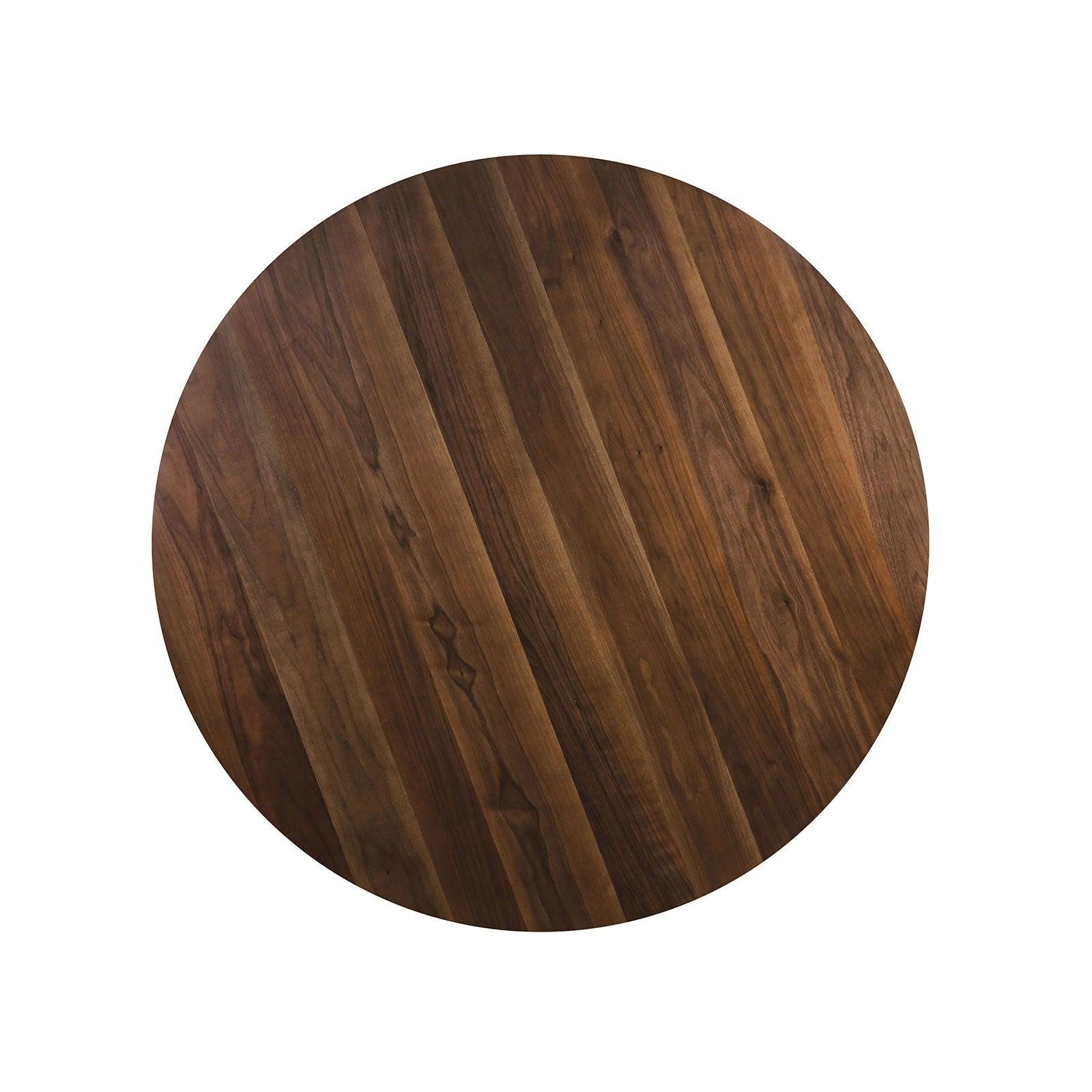 Furniture of America - Marina - Counter Height Round Dining Table - Walnut - 5th Avenue Furniture