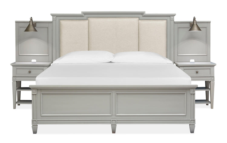 Magnussen Furniture - Glenbrook - Complete Wall Bed With Upholstered Headboar - 5th Avenue Furniture