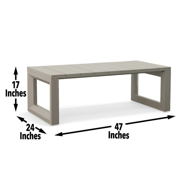 Steve Silver Furniture - Dalilah - Patio Cocktail Table - Gray - 5th Avenue Furniture