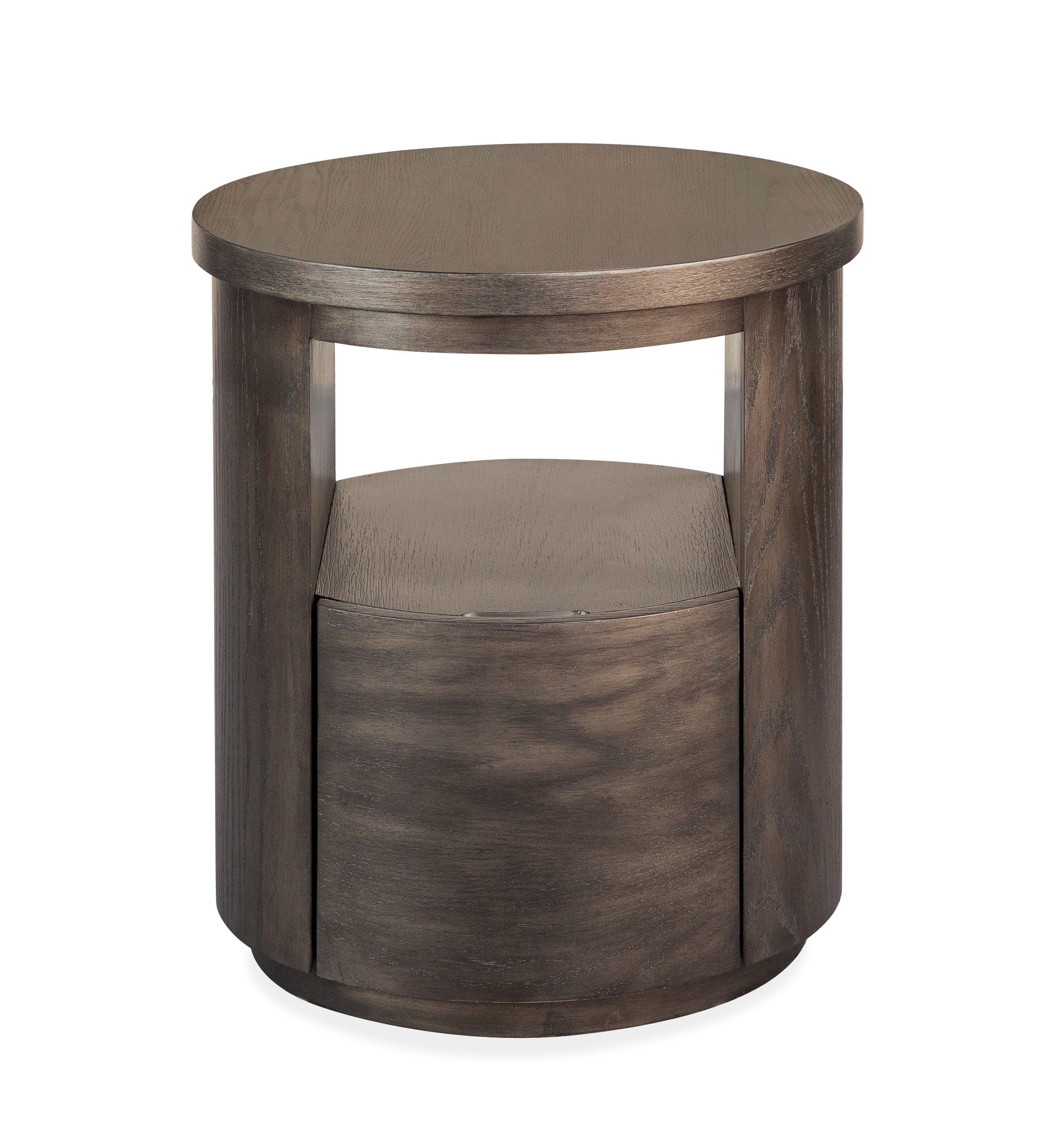 Magnussen Furniture - Bosley - Round End Table - Coffee Bean - 5th Avenue Furniture