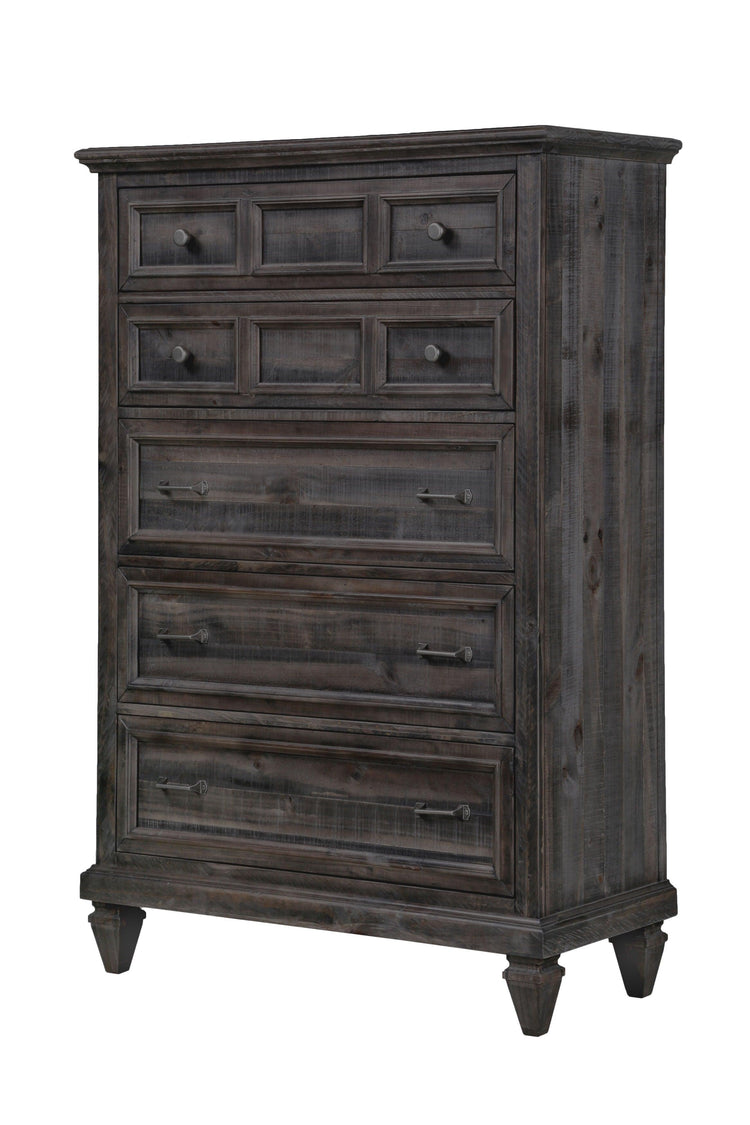 Magnussen Furniture - Calistoga - 5 Drawer Chest In Weathered Charcoal - Weathered Charcoal - 5th Avenue Furniture