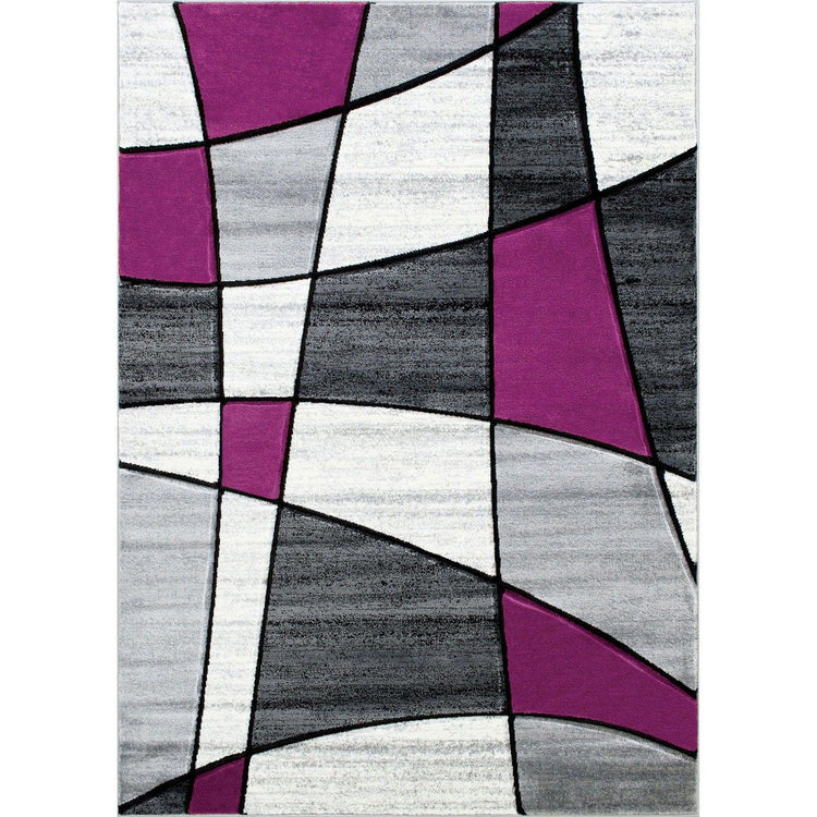 Furniture of America - Niksar - Area Rug - Gray / Purple - 5th Avenue Furniture