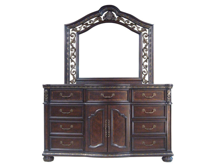 Steve Silver Furniture - Monte Carlo - Dresser And Mirror - Dark Brown - 5th Avenue Furniture