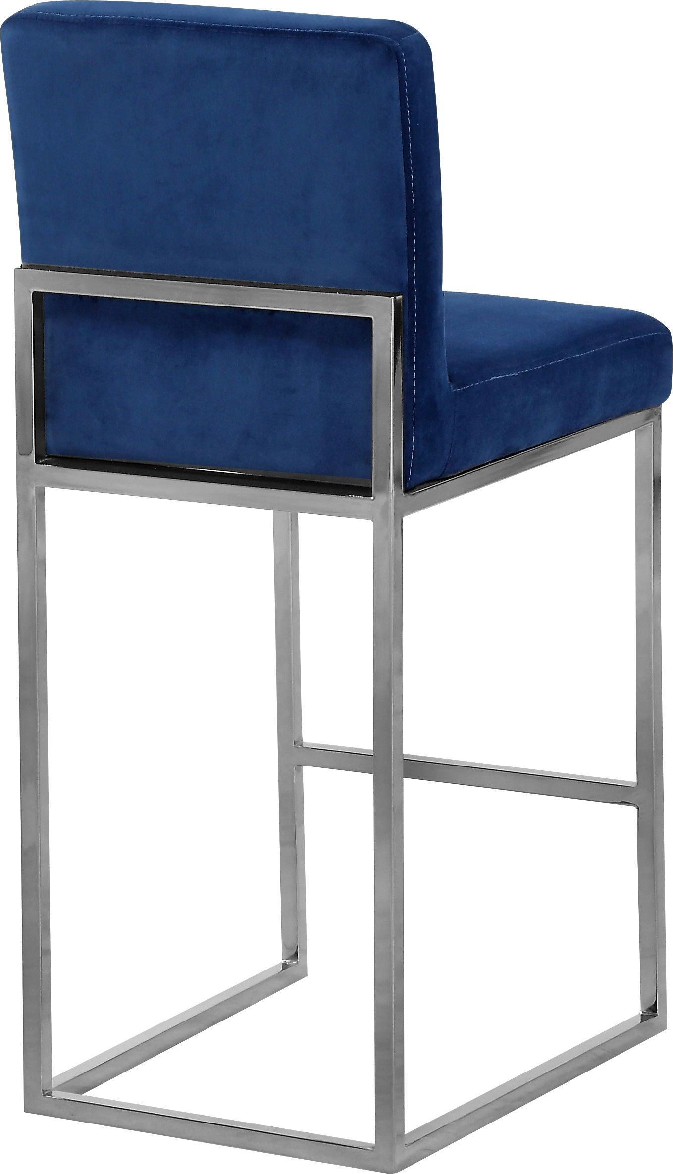 Meridian Furniture - Giselle - Stool with Chrome Legs - 5th Avenue Furniture