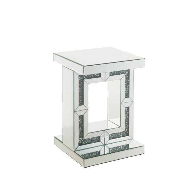 ACME - Noralie - Accent Table - Mirrored - 24" - 5th Avenue Furniture