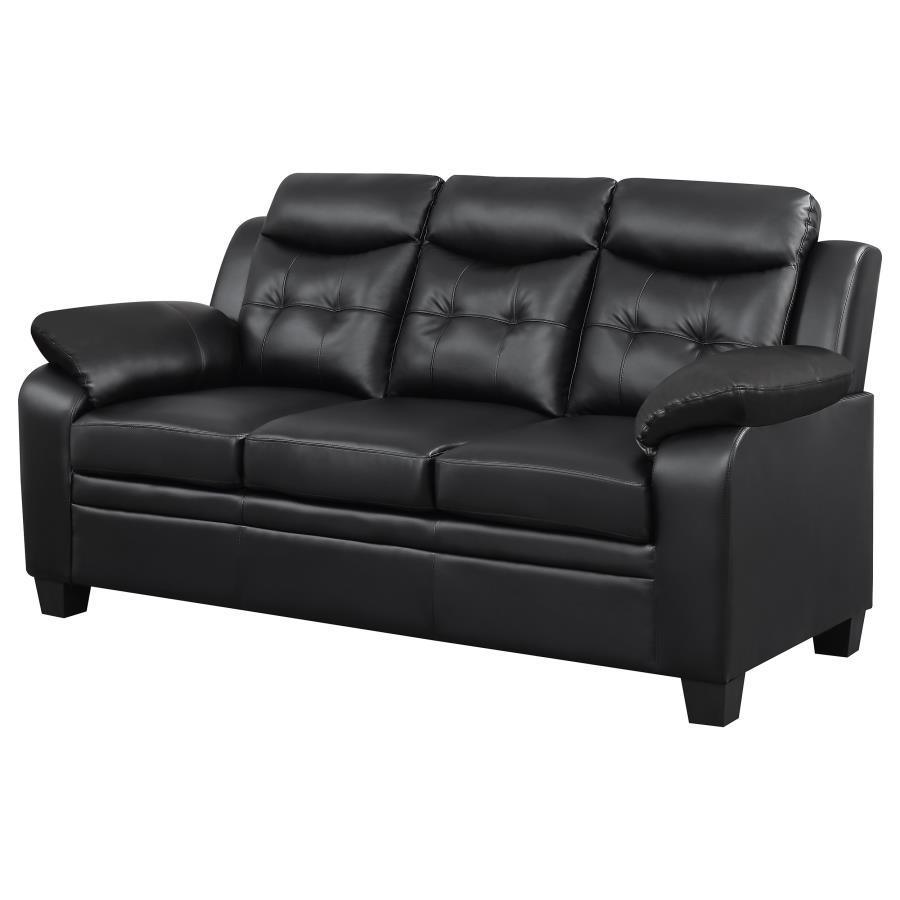 CoasterEveryday - Finley - Tufted Upholstered Sofa - Black - 5th Avenue Furniture