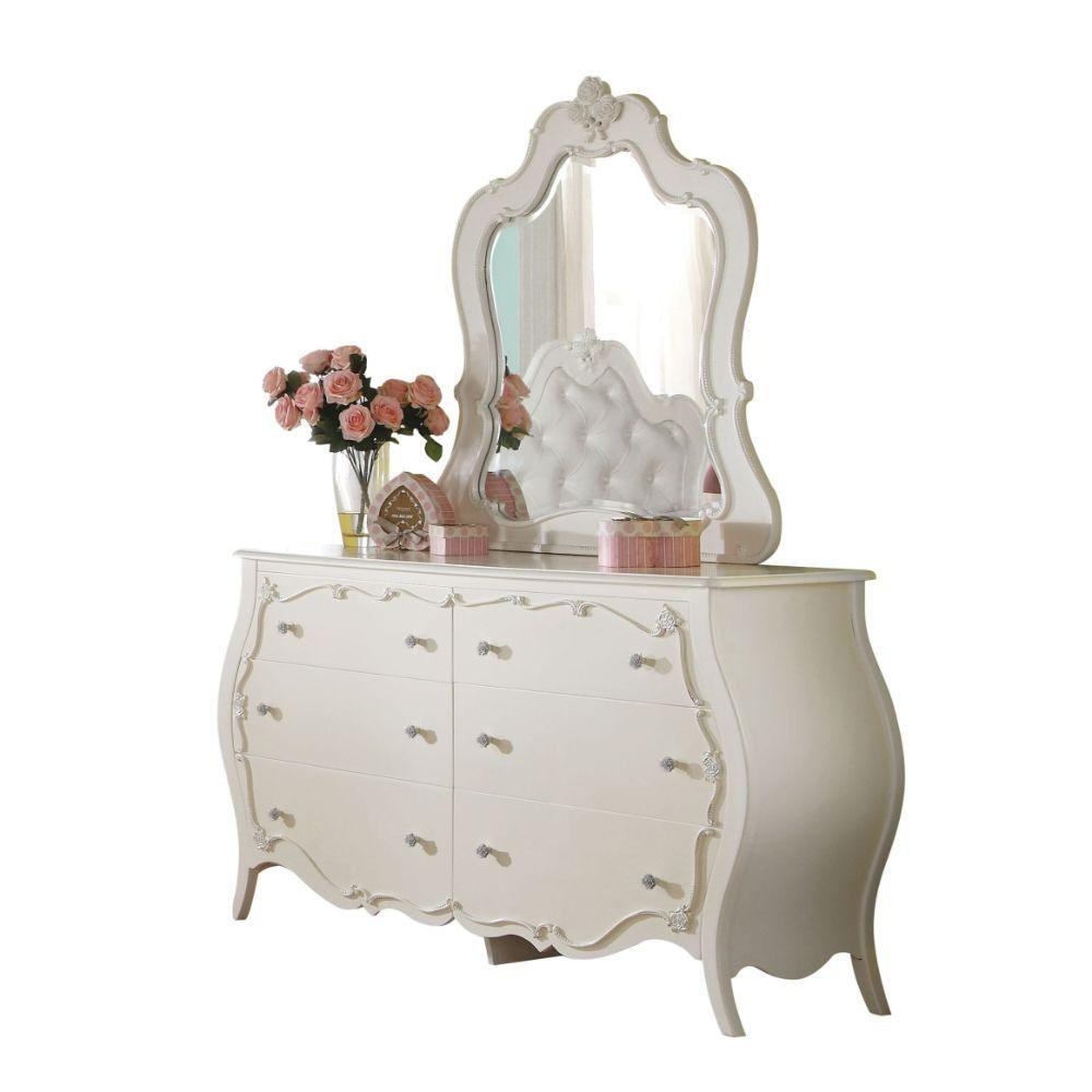 ACME - Edalene - Mirror - Pearl White - 5th Avenue Furniture