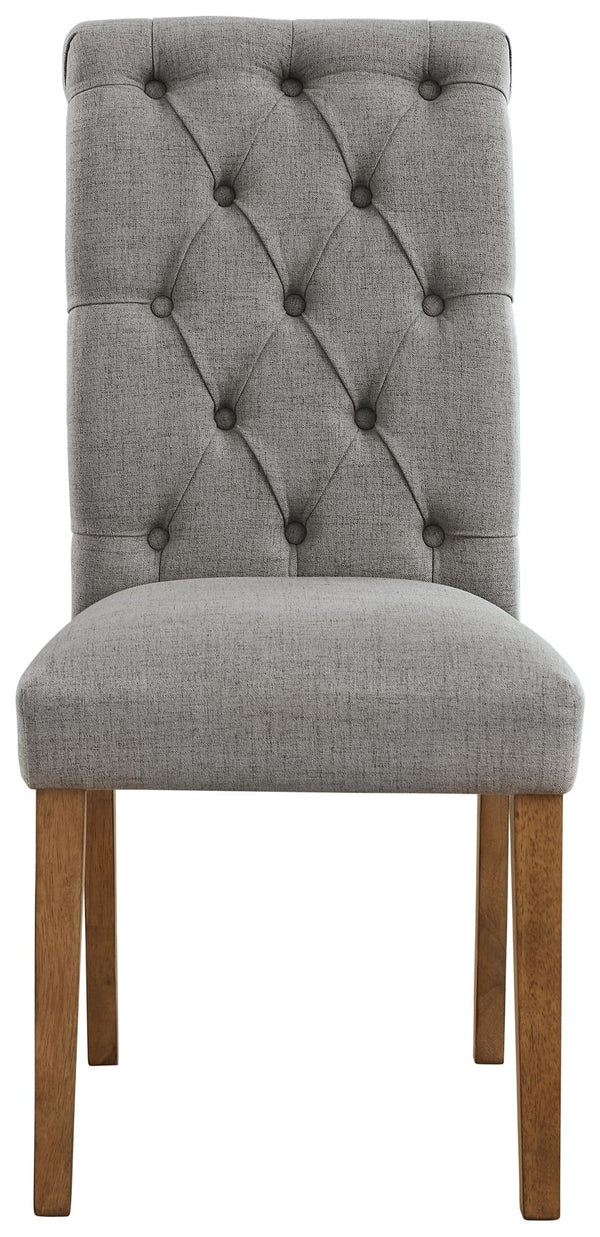 Harvina - Gray - Dining Uph Side Chair (Set of 2) - 5th Avenue Furniture