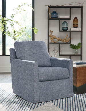 Signature Design by Ashley® - Nenana Next-gen Nuvella - Swivel Glider Accent Chair - 5th Avenue Furniture