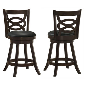 CoasterEssence - Calecita - Swivel Stools with Upholstered Seat (Set of 2) - 5th Avenue Furniture