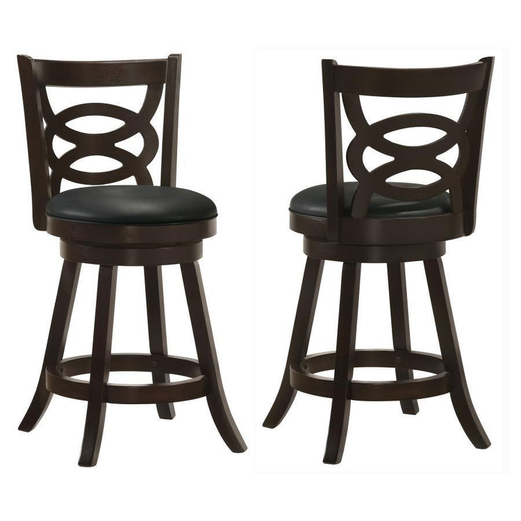 CoasterEssence - Calecita - Swivel Stools with Upholstered Seat (Set of 2) - 5th Avenue Furniture