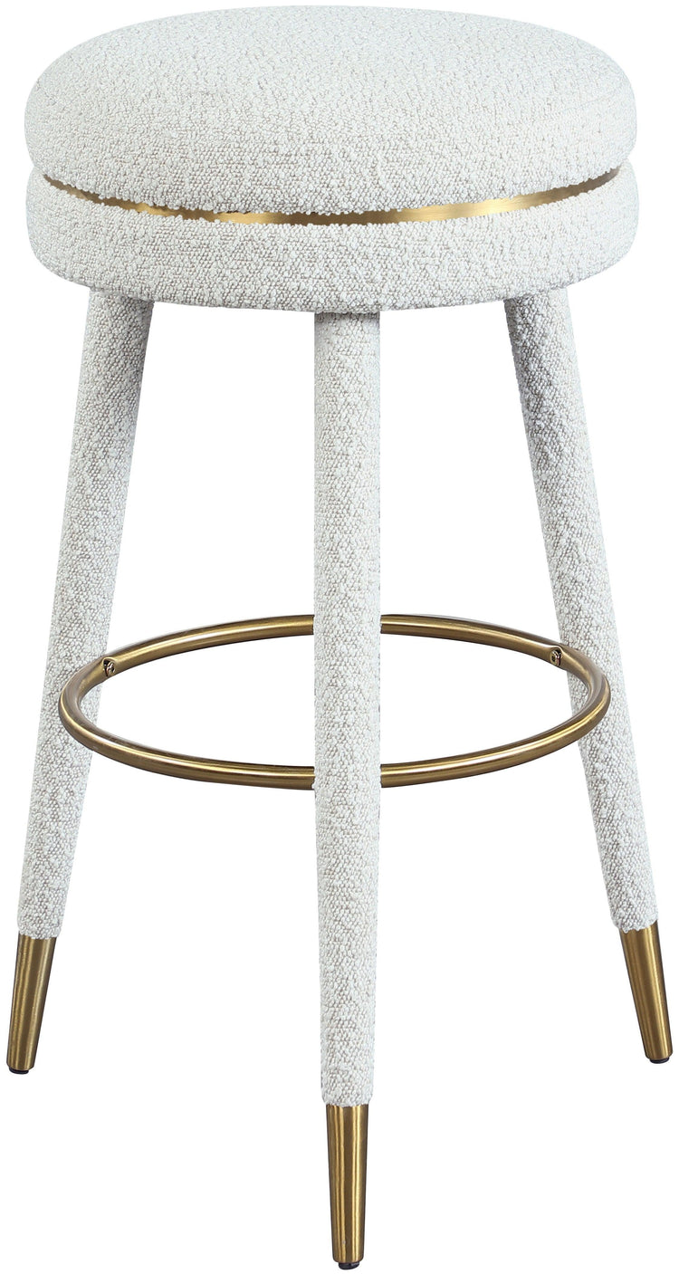 Meridian Furniture - Coral - Bar Stool - Cream - 5th Avenue Furniture