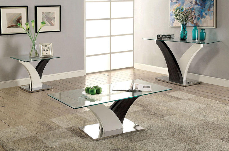 Furniture of America - Sloane - Coffee Table - White / Dark Gray - 5th Avenue Furniture
